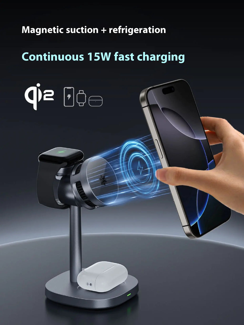 3-in-1 Magnetic Fast Charging Stand