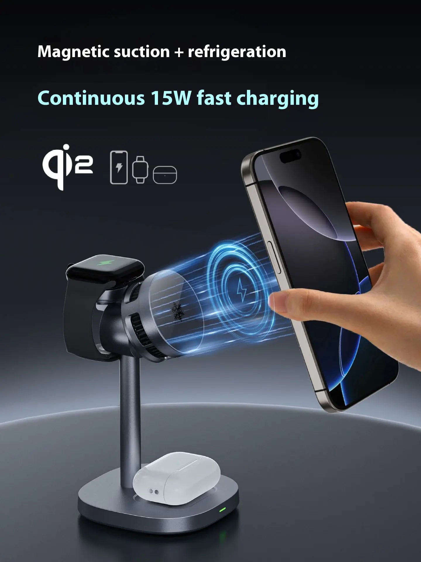 3-in-1 Magnetic Fast Charging Stand