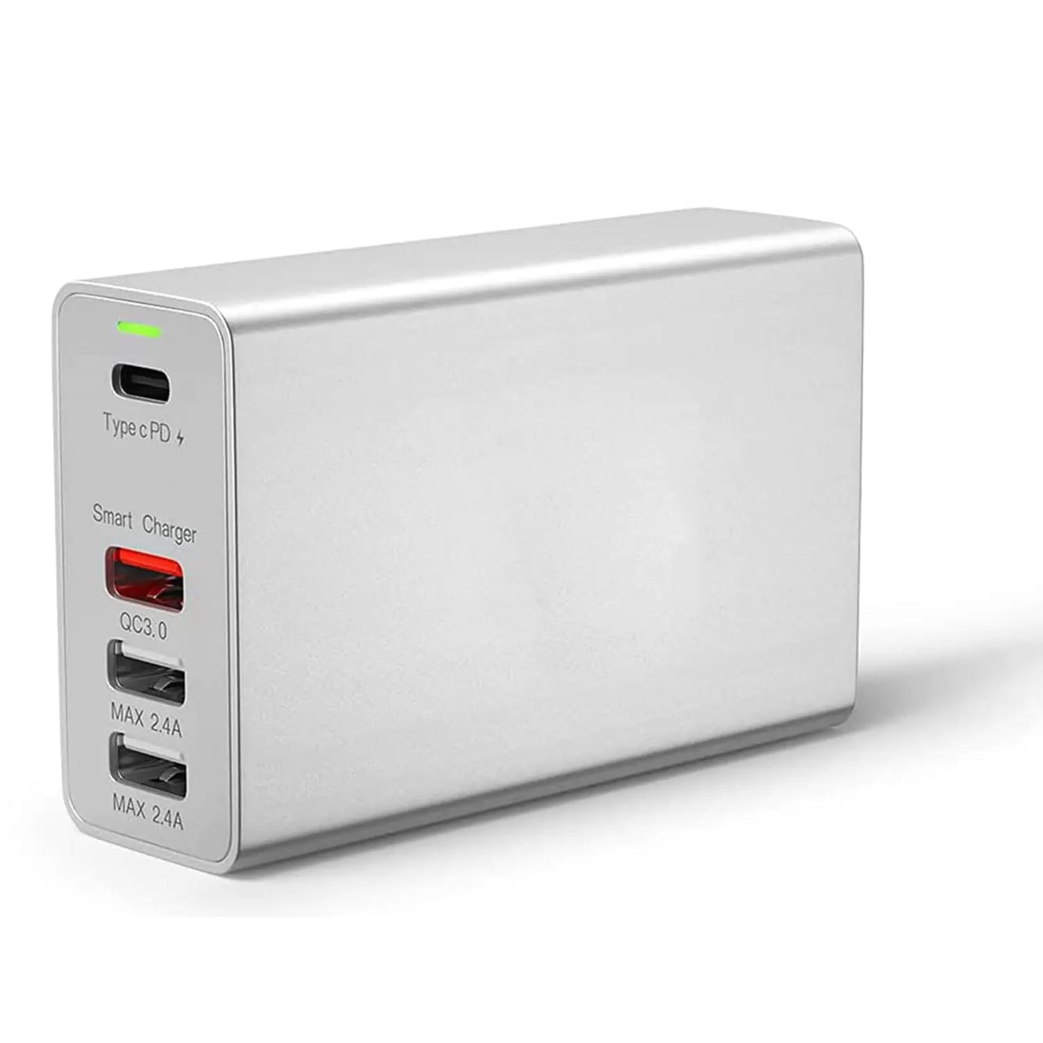 100W USB C Charger 4-Port Type C Charging Station - 100W USB C PD 3.0 18W QC 3.0 & 12W Fast Charger USB Ports USB C PD Power Adapter for MacBook Pro/Air iPad iPhone Galaxy Laptop and More